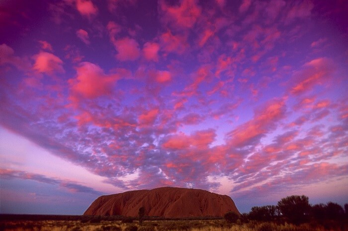 Sunset over Uluru