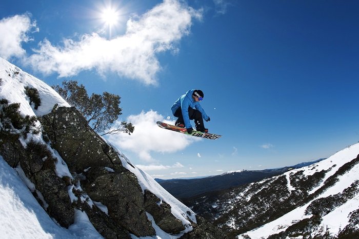 Mt Buller Snowboarder